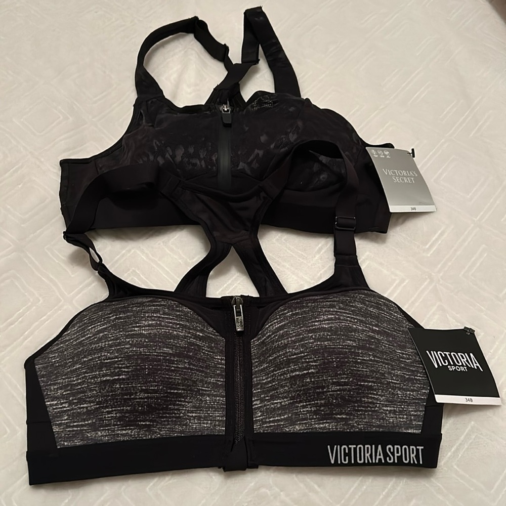 Two brand new with tags V/S workout bras- Adorable!